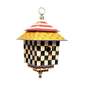 Brand New Mackenzie-Childs Check It Out Birdhouse